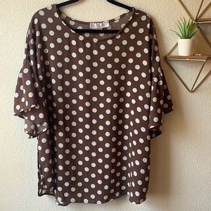 Polka Dot Top | Sz L